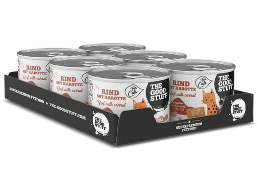 [90239690 1405846] The Goodstuff Nassfutter Rind mit Karotte Adult, 6 x 200g