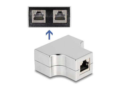 [90239727 1401374] Delock RJ45 Splitter, 1x RJ45 Buchse zu 2x RJ45 Buchse 1 Stück
