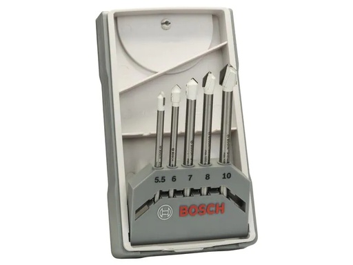[90239767 1338343] Bosch Professional Fliesenbohrer-Set CYL-9 Ceramic, 5.5 - 10 mm, 5-teilig