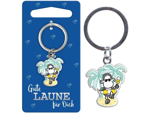 [90239827 1316215] Sheepworld Schlüsselanhänger Gute Laune 2.5 x 5.5 cm