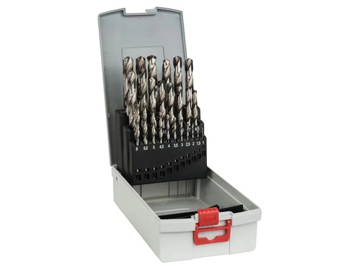 [90239864 1338329] Bosch Professional Metallbohrer-Set HSS-G ProBox, 25-teilig