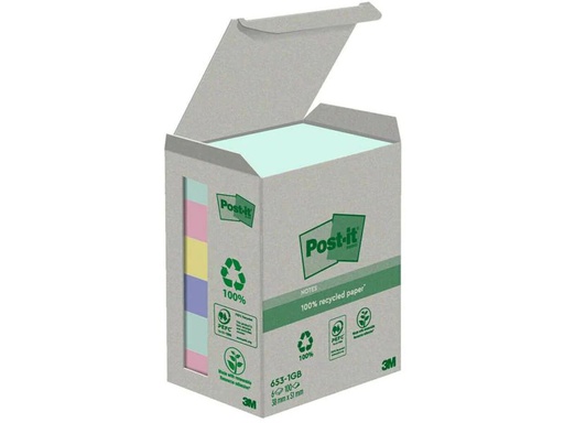 [90239959 1395194] Post-it Notizzettel Recycling Notes 38 x 51  mm