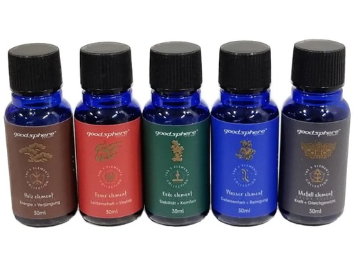 [90240000 1394336] Goodsphere Duftöl-Set Elements Beginners, 5 x 30 ml