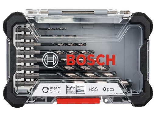 [90240001 1338283] Bosch Professional Bohrer-Set Impact Control HSS, 8-teilig