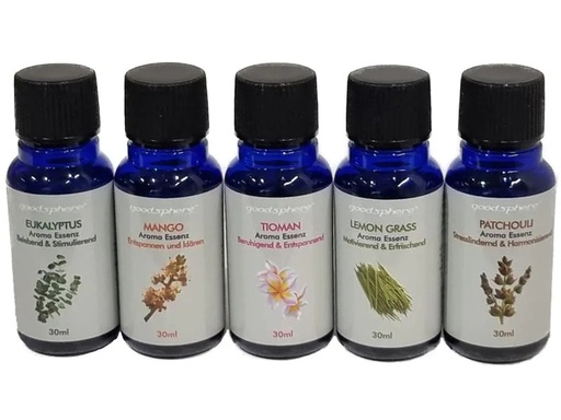 [90240017 1394338] Goodsphere Duftöl-Set Harmony Beginners, 5 x 30 ml