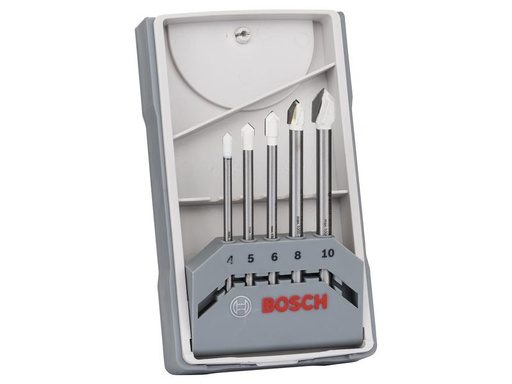 [90240036 1338342] Bosch Professional Fliesenbohrer-Set CYL-9 Ceramic, 4 - 10 mm, 5-teilig