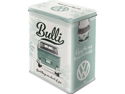 [90240037 1390054] Nostalgic Art Vorratsdose Bulli 3 l, Grün/Weiss