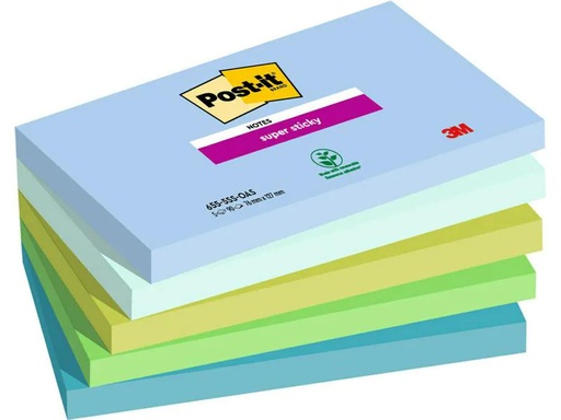 [90240045 1395189] Post-it Notizzettel Super Sticky Oasis Collection 127 x 76 mm