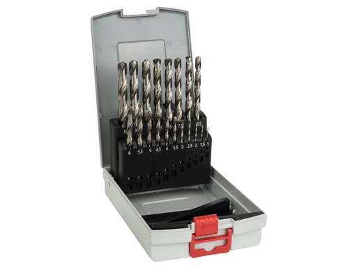 [90240060 1338327] Bosch Professional Metallbohrer-Set HSS-G ProBox, 19-teilig