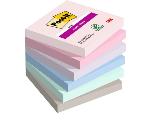 [90240118 1395179] Post-it Notizzettel Super Sticky Soulful Collection, 76 mm x 76 mm