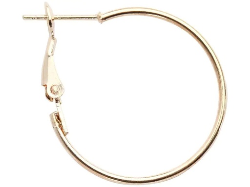 [90240142 1389565] Creativ Company Ohrring Rund, vergoldet 25 mm, 8 Stück