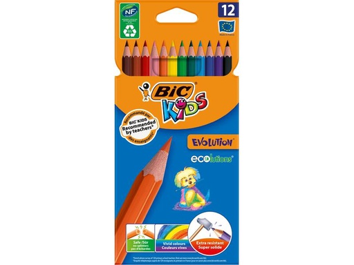 [90240184 1387644] BIC Farbstifte Kids Evolution Ecolutions 12er Pack