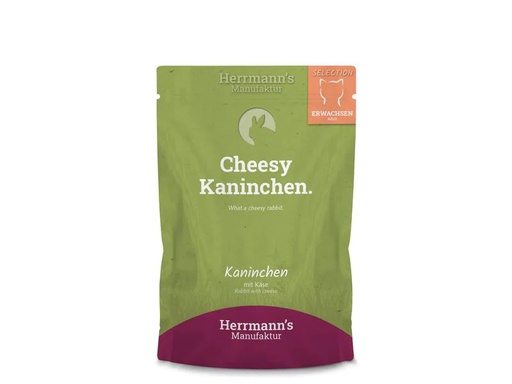 [90240246 1371343] Herrmann's Nassfutter Kaninchen und Käse