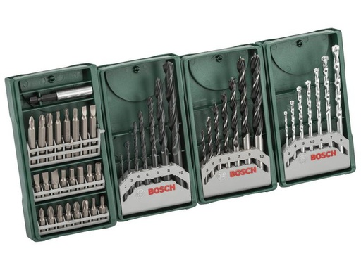 [90240250 1338106] Bosch Bohrer- und Bit-Set Mini-X-Line, Multipack 3+1