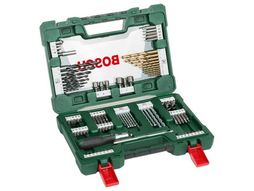 [90240273 1338118] Bosch Bohrer- und Bit-Set V-Line TiN, 91-teilig