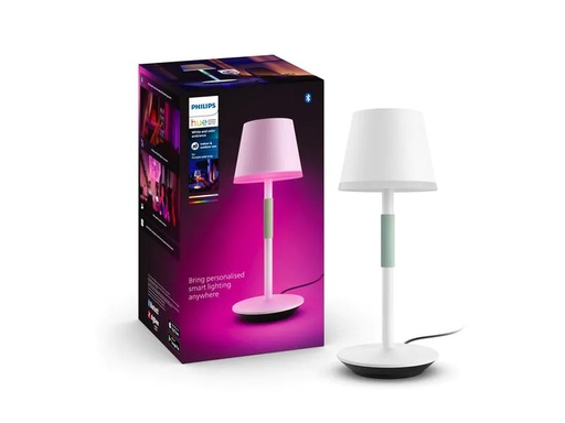 [90240355 1397719] Philips Hue White &amp; Col. Amb. Go Tragbare Tischleuchte weiss 370 lm