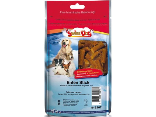 [90240379 1384694] SwissDog Leckerli Enten Stick, 600 g