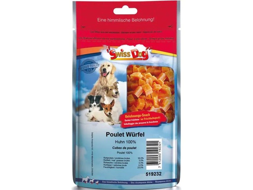 [90240395 1384687] SwissDog Leckerli Poulet Würfel, 120 g