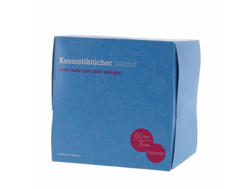 [90041214 847875] Hartmann Kosmetiktücher Würfel 3-lagig 60 Tücher