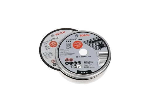 [90240483 1338446] Bosch Professional Trennscheibe gerade Standard Inox 115 x 1 mm, 10 Stk