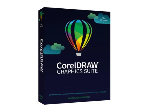 [90240603 1367905] Corel CorelDraw Graphics Suite Agnostic Box, ABO,1yr, Win/Mac, ML