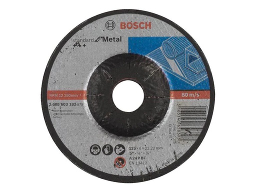 [90240639 1338441] Bosch Professional Schruppscheibe gekröpft Standard for Metal, 125 mm