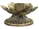 Chic Antique Kerzenhalter mit Blatt messingfarben