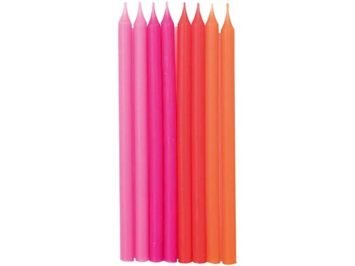 [90041367 1146418] Rico Design Kerze Geburstag 16 Stück, Neon