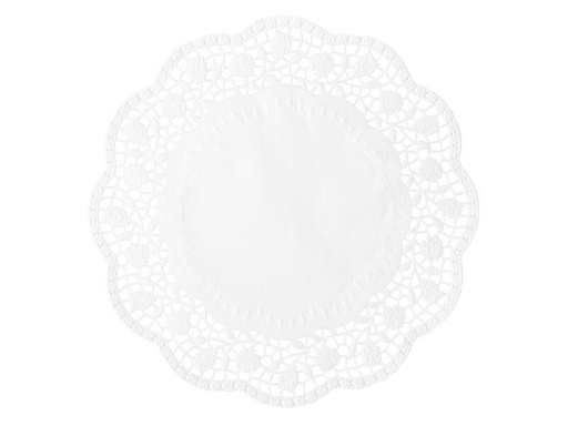 [90241079 1391956] Demmler Tortenspitzen Rose 6 Stück, Weiss, 36 cm