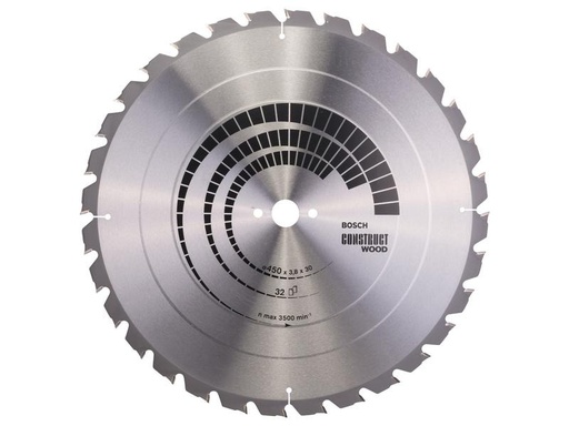[90241389 1338627] Bosch Professional Kreissägeblatt Construct Wood, 450 x 30 x 3.8 mm, Z 32