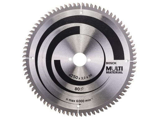 [90241469 1338609] Bosch Professional Kreissägeblatt Multi Material, 250 x 30 x 3.2 mm, Z 80