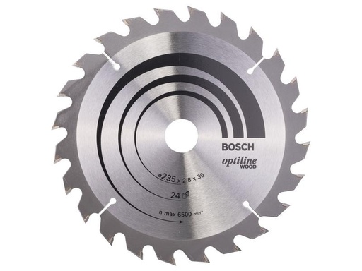 [90241489 1338633] Bosch Professional Kreissägeblatt Optiline Wood, 235 x 30 x 2.8 mm, Z 24