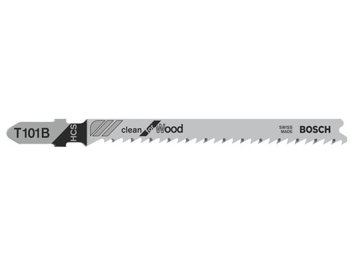 [90241578 1338550] Bosch Professional Stichsägeblätter-Set T 101 B Clean for Wood, 5-teilig
