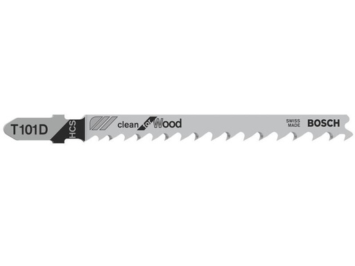 [90241624 1338552] Bosch Professional Stichsägeblätter-Set T 101 D Clean for Wood, 5-teilig