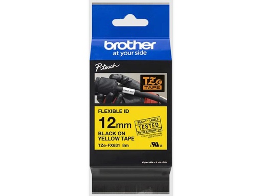 [90241625 1403193] Brother TZe-FX631 Schwarz auf Gelb
