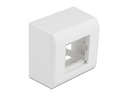 Delock Easy 45 Aufputzgehäuse 82 x 82 mm Weiss