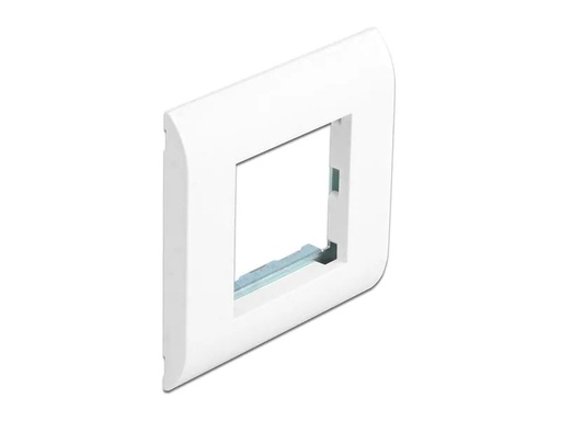 [90241853 1404555] Delock Easy 45 Modulträger mit Abdeckrahmen 80 x 80 mm, Weiss