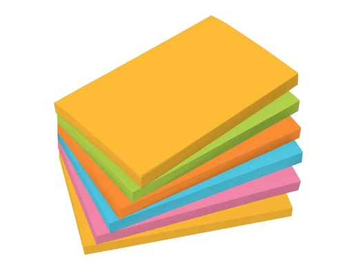 [90041622 860884] Sigel Notizzettel 12.5 x 7.5 cm 600 Stück, Mehrfarbig