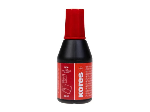 [90041648 1096375] Kores Stempelfarbe 28 ml, Rot