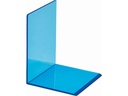 Maul Buchstütze aus Acryl Neon 10 x 10 x 13 cm, Blau, 2 Stk.