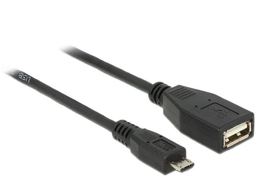 [90041673 240877] Delock USB-OTG-Kabel  Micro-USB B - USB A 0.5 m