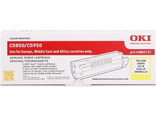[90041728 64695] OKI Toner 43865721 Yellow