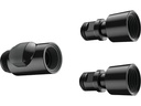 hansgrohe Schnellkupplung-Set für Duschbrausen, Schwarz