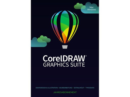 [90242628 1309707] Corel CorelDraw Graphics Suite 365 SUB-RNW, 5-50U, 1y, Win/Mac, ML