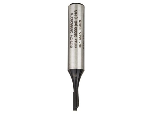 [90242708 1338532] Bosch Professional V-Nutfräser Standard for Wood D1 3 mm, L 8 mm, G 51 mm