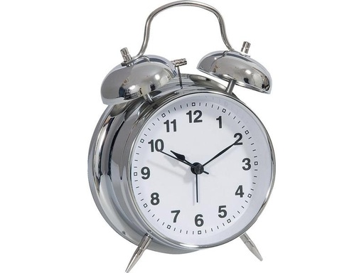 [90242799 1411560] Technoline Klassischer Wecker Modell DGW Silber