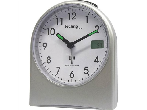 [90242843 1411567] Technoline Funkwecker WT755 Silber