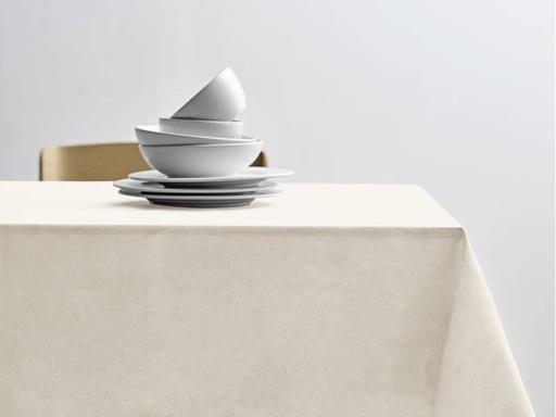 [90242993 1415002] Södahl Tischdecke Pure Linen Rund, Ø 160 cm,  Crème