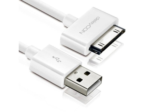 [90041928 358375] deleyCON USB 2.0-Kabel  USB A - Apple Dock 30-Pin 2 m