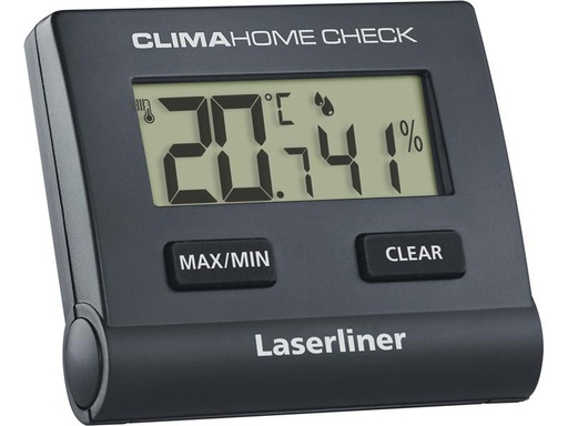 [90243163 1390896] Laserliner Thermo-/Hygrometer ClimaHome-Check Black Digital